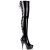 Pleaser Overknee Stiefel DELIGHT-3063 Schwarz EU-37 / US-7