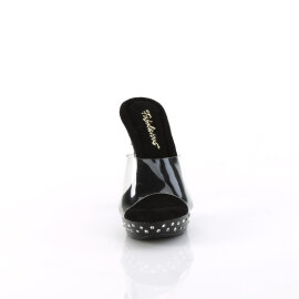 Fabulicious COCKTAIL-501SDT Plateau Pantoletten Clear...