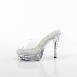 Fabulicious COCKTAIL-501SDT Plateau Pantoletten Clear EU-35 / US-5