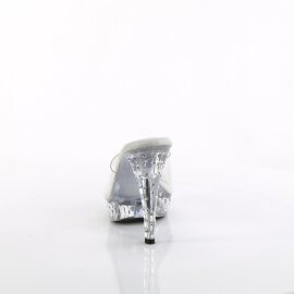 Fabulicious COCKTAIL-501SDT Plateau Pantoletten Clear EU-35 / US-5