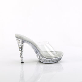 Fabulicious COCKTAIL-501SDT Plateau Pantoletten Clear EU-35 / US-5