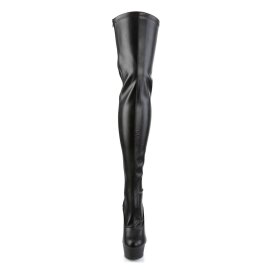 Pleaser Overknee Stiefel DELIGHT-3063 Schwarz EU-41 / US-11