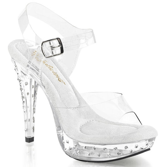 Fabulicious COCKTAIL-508SDT Plateau Sandaletten Clear EU-36 / US-6