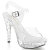Fabulicious COCKTAIL-508SDT Plateau Sandaletten Clear EU-36 / US-6