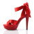 Fabulicious COCKTAIL-568 Plateau Sandaletten Rot EU-40 / US-10