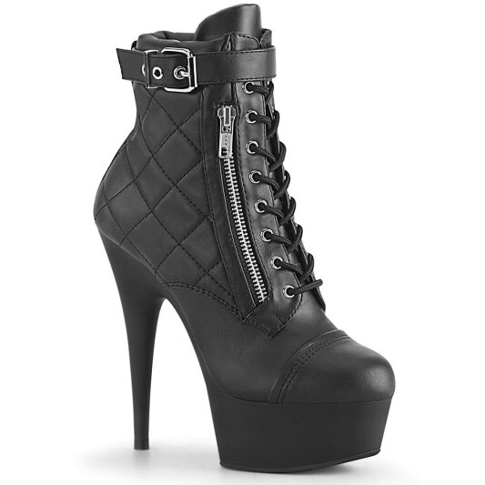 Pleaser Stiefelette DELIGHT-600-05 Schwarz EU-35 / US-5