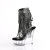 Pleaser DELIGHT-1017RSF Plateau Stiefeletten Clear Strass Schwarz EU-37 / US-7