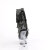 Pleaser DELIGHT-1017RSF Plateau Stiefeletten Clear Strass Schwarz EU-37 / US-7
