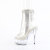 Pleaser DELIGHT-1018C-2RS Plateau Stiefeletten Clear Strass Transparent EU-37 / US-7