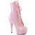 Pleaser DELIGHT-1020 Plateau Stiefeletten Lack Pink EU-35 / US-5
