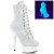 Pleaser DELIGHT-1020LG Plateau Stiefeletten Glitter Neon Weiß EU-38 / US-8
