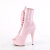 Pleaser DELIGHT-1021 Plateau Stiefeletten Lack Pink EU-35 / US-5