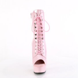 Pleaser DELIGHT-1021 Plateau Stiefeletten Lack Pink EU-37...