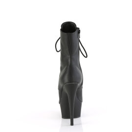 Pleaser DELIGHT-1021 Plateau Stiefeletten Kunstleder Schwarz EU-35 / US-5