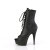 Pleaser DELIGHT-1021 Plateau Stiefeletten Kunstleder Schwarz EU-37 / US-7