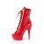Pleaser DELIGHT-1021 Plateau Stiefeletten Lack Rot EU-42 / US-12