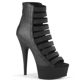 Pleaser Stiefelette DELIGHT-600-13 Schwarz EU-36 / US-6