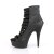 Pleaser Stiefelette DELIGHT-600-13 Schwarz EU-36 / US-6