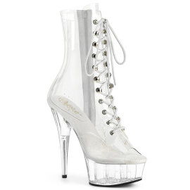 Pleaser DELIGHT-1021C Plateau Stiefeletten Clear EU-35 /...