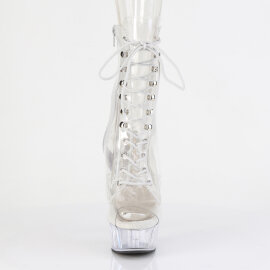Pleaser DELIGHT-1021C Plateau Stiefeletten Clear EU-35 /...