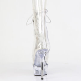 Pleaser DELIGHT-1021C Plateau Stiefeletten Clear EU-35 / US-5