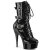 Pleaser DELIGHT-1043 Plateau Stiefeletten Lack Schwarz EU-35 / US-5