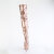 Pleaser DELIGHT-3000HWR Plateau Overknee Stiefel Holograma Kunstleder Gold EU-38 / US-8
