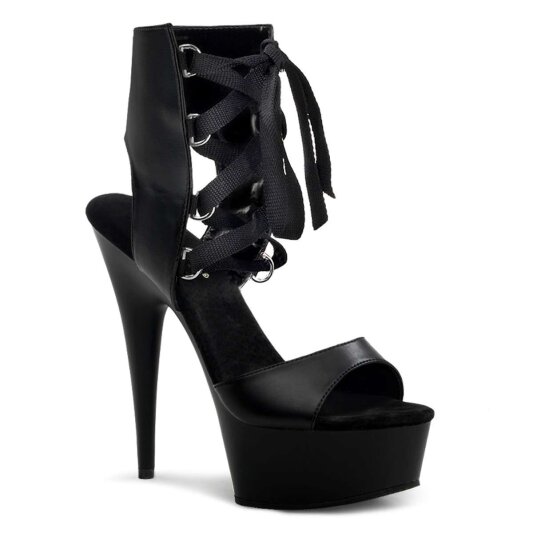 Pleaser Sandalette DELIGHT-600-14 Schwarz EU-35 / US-5