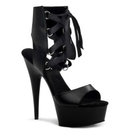 Pleaser Sandalette DELIGHT-600-14 Schwarz EU-35 / US-5