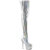 Pleaser DELIGHT-3000HWR Plateau Overknee Stiefel Holograma Kunstleder Silber EU-38 / US-8