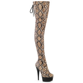 Pleaser DELIGHT-3008SP-BT Plateau Overknee Stiefel...
