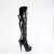 Pleaser DELIGHT-3018 Plateau Overknee Stiefel Lack Schwarz EU-38 / US-8