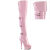 Pleaser DELIGHT-3018 Plateau Overknee Stiefel Lack Pink EU-35 / US-5