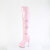 Pleaser DELIGHT-3018 Plateau Overknee Stiefel Lack Pink EU-35 / US-5