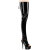 Pleaser DELIGHT-4017 Plateau Overknee Stiefel Lack Schwarz EU-35 / US-5