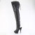 Pleaser DELIGHT-4019 Plateau Overknee Stiefel Kunstleder Schwarz EU-42 / US-12