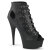 Pleaser DELIGHT-600-11 Plateau Stiefeletten Kunstleder Schwarz EU-35 / US-5