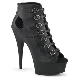 Pleaser DELIGHT-600-11 Plateau Stiefeletten Kunstleder...