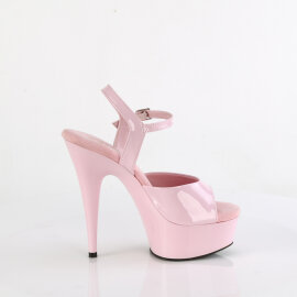 Pleaser DELIGHT-609 Plateau Sandaletten Lack Pink EU-41 / US-11