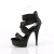 Pleaser DELIGHT-620 Plateau Sandaletten Stoff Schwarz EU-35 / US-5
