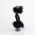 Pleaser DELIGHT-624F Plateau Sandaletten Clear Schwarz EU-35 / US-5
