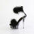Pleaser DELIGHT-624F Plateau Sandaletten Clear Schwarz EU-35 / US-5