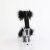 Pleaser DELIGHT-624F Plateau Sandaletten Clear Schwarz EU-35 / US-5