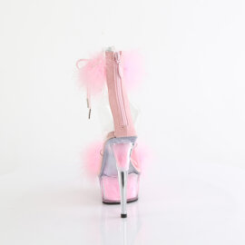 Pleaser DELIGHT-624F Plateau Sandaletten Clear Pink EU-35 / US-5