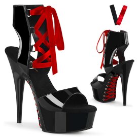 Pleaser Sandalette DELIGHT-600-14FH Schwarz EU-37 / US-7