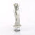 Pleaser DELIGHT-627RS Plateau Sandaletten Clear Strass Transparent Silber EU-38 / US-8