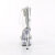 Pleaser DELIGHT-627RS Plateau Sandaletten Clear Strass Transparent Silber EU-38 / US-8