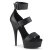 Pleaser DELIGHT-629 Plateau Sandaletten Kunstleder Schwarz EU-37 / US-7