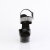 Pleaser DELIGHT-639 Plateau Sandaletten Lack Schwarz EU-43 / US-13