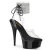 Pleaser DELIGHT-691-2RS Plateau Sandaletten Clear Strass Schwarz EU-37 / US-7
